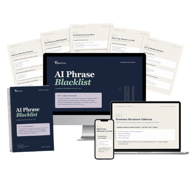 AI Phrase Blacklist Mockup transparent